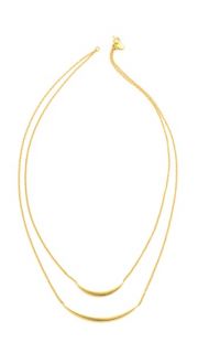 Gorjana Crescent Double Layer Necklace