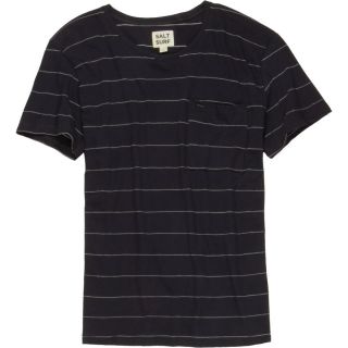 Salt Surf Stripe Pocket T Shirt   Short Sleeve   Mens