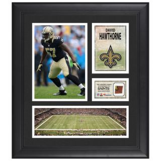 Fanatics Authentic David Hawthorne New Orleans Saints Framed 15 x 17 Collage with Piece of Game Used Football
