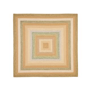 Safavieh Braided Green Square Indoor and Outdoor Braided Area Rug (Common 8 x 8; Actual 96 in W x 96 in L x 0.58 ft Dia)