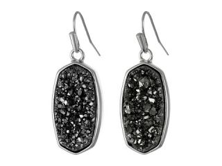 Kendra Scott Danay Earrings Rhodium/Platinum Crystalized Drusy