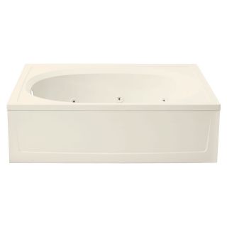 Sterling Tranquility Biscuit Fiberglass and Plastic Oval In Rectangle Whirlpool Tub (Common 42 in x 60 in; Actual 18.125 in x 43.5 in x 60 in)