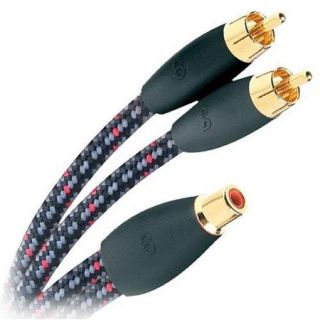 AudioQuest Y splitter   one RCA female to two RCA male 6in (15.24cm) cable