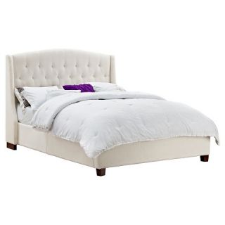Roma Tufted Wingback Bed (Queen)
