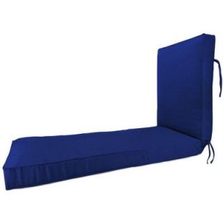 Home Decorators Collection Sunbrella Blue Outdoor Chaise Lounge Cushion 9198810310