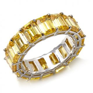 Jean Dousset Absolute™ Emerald Cut Sterling Silver Eternity Band Ring   7895266