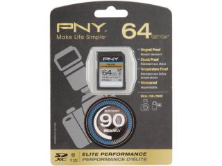 PNY Elite Performance 16GB Secure Digital High Capacity (SDHC) Flash Card Model P SDH16U1H GE