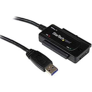 StarTech USB 3.0/SATA Male to Female Converter Adapter Cable, Black
