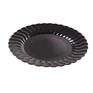 Fineline Settings, Inc Flairware Round Rippled Disposable Plastic Dinner Plate (180/Case)