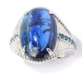 Sterling Silver Kyanite and London Blue Topaz Ring SIZE 5