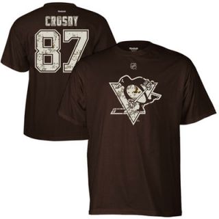 Reebok Sidney Crosby Pittsburgh Penguins Digital Name and Number T Shirt   Brown