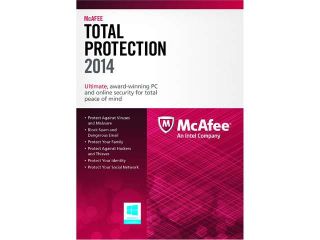 McAfee Total Protection 2014   3 PCs (Product Key Card)