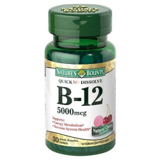 Natures Bounty Vitamin B12 5000 mcg Tablets   30 Count