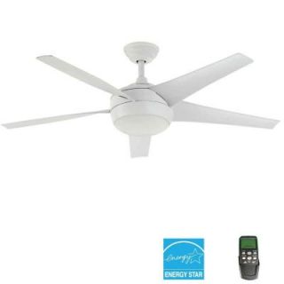 Home Decorators Collection Windward IV 52 in. Matte White Ceiling Fan 26662