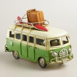 Green Metal Van Decor