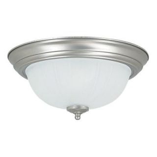 Sunset Lighting McManigal 2 Light Satin Nickel Flushmount F7102 53