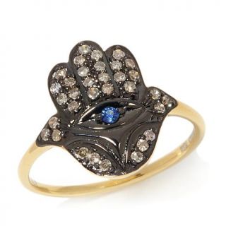 Rarities Fine Jewelry with Carol Brodie 0.21ct Champagne Diamond and Sapphire    7699937