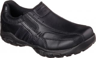 Boys Skechers Relaxed Fit Grambler Wallace   Black/Black