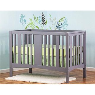 Dream On Me Havana 5 in 1 Convertible Crib, White and Grey