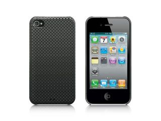 Luxmo Platinum Collection Lux Jacket Series Apple iPhone 4S/4 Black Wicker Designed Crystal Case