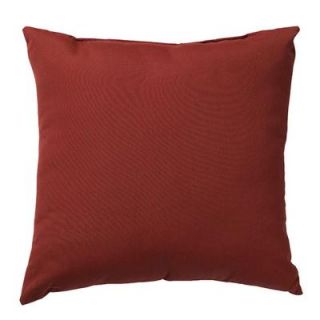 Home Decorators Collection Sunbrella 20 in. Canvas Henna Square Outdoor Throw Pillow 2288310150