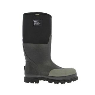 BOGS Forge Steel Toe Men 16 in. Size 12 Black Waterproof Rubber with Neoprene Boot 69172 001 12