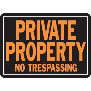 HY KO 10 in. x 14 in. Aluminum Private Property No Trespassing Sign 848