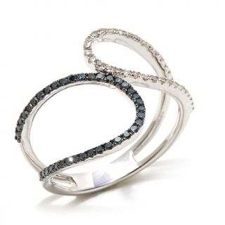 Rarities Fine Jewelry with Carol Brodie 0.44ct Blue and White Diamond Swirled    7888484