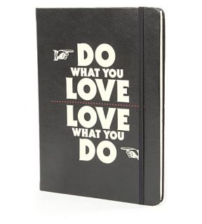 WILD & WOLF   Manifesto Do What You Love A4 notebook