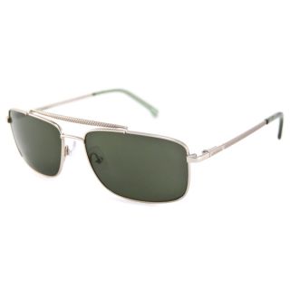 Lacoste Mens/Unisex L133S Gold/Green Aviator Sunglasses  