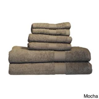 Baltic Linen Ringspun Cotton 6 piece Towel Set Mocha
