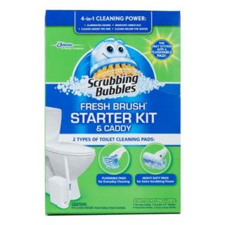Scrubbing Bubbles Fresh Brush Starter Kit and Caddy 4 count