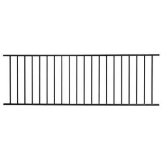 US Door & Fence Pro Series 2.67 ft. H x 7.75 ft. W Black Steel Fence Panel F2GHDS93X32US
