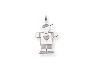 Kid Charm in 14k White Gold