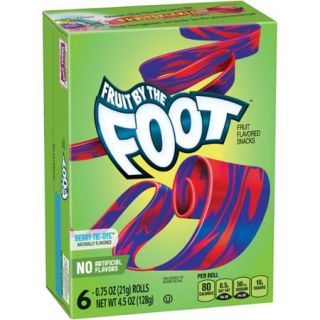 Fruit by the Foot Berry Tie Dye Fruit Flavored Snacks, 0.75 oz, 6 count