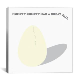 iCanvas Kids Children Humpty Dumpty Had a Great Fall Graphic Canvas Wall Art