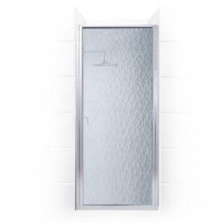 Coastal Shower Doors Paragon Series 31 in. x 74 in. Framed Continuous Hinge Shower Door in Chrome with Aquatex Glass P31.75B A