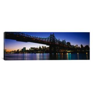iCanvas Panoramic New York City, 59th Street Bridge Photographic Print on Canvas