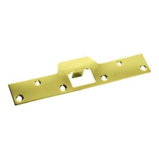First Watch Security 1 5/8 in. x 7 7/8 in. Polished Brass Security Latch Door Strike 1025