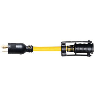 Voltec Industries 1 ft 15 Amp 300 Volt 12 Gauge Yellow Outdoor Extension Cord