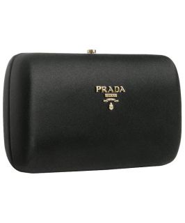 Prada Black Satin Box Clutch (300202101)