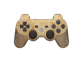 PS3 controller  Wireless Glossy  WTP 289 Honey Figured Maple Custom Painted  Without Mods