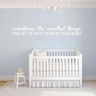 Sometimes The Smallest Things Wall Decal 45 inch wide x 6 inch tall RED