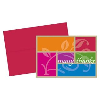 Color Block Many Thanks Thank You Note Cards (24 count)