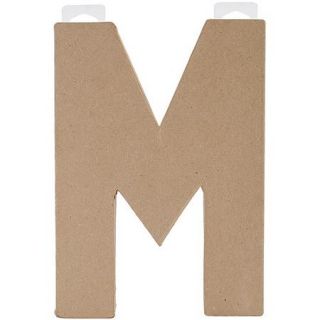 Paper Mache Letter, 8" x 5.5"