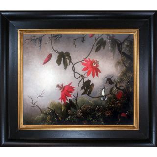 Passion Flowers with Hummingbirds 1893 by Martin Johnson Heade Framed