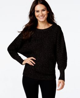 Alfani PRIMA Vertical Ribbed Dolman Sleeve Sweater, Only at