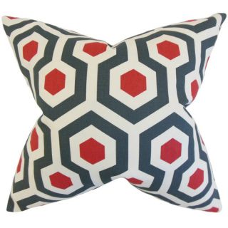 Maliah Geometric Cotton Throw Pillow by The Pillow Collection