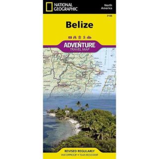 National Geographic Belize  North America Adventure Travel Map