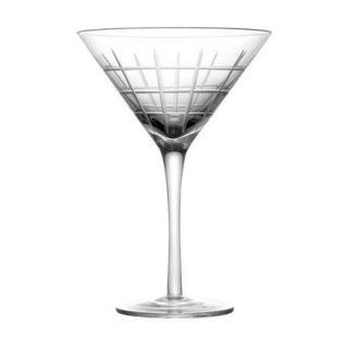 Fifth Avenue Crystal Medallion 4 Piece 16 Oz. Martini Glass Set